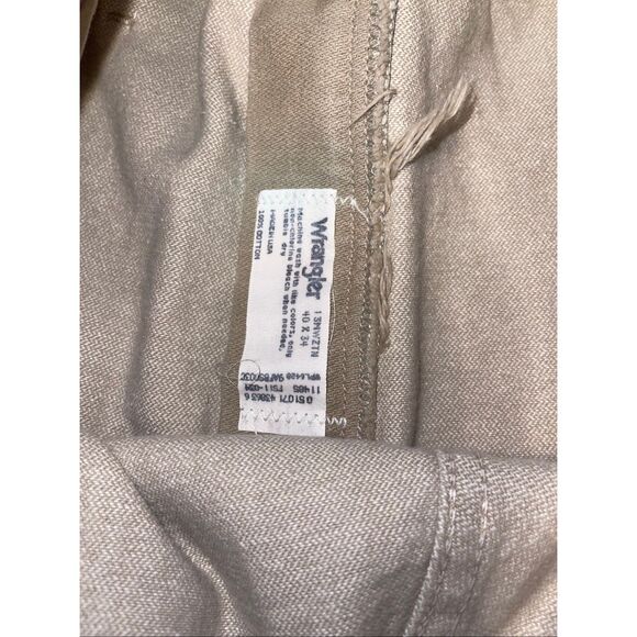 Wrangler Cowboy Cut Denim Jeans Men's 40 x 34 High Rise Beige Casual 13MWZTN - Picture 6 of 6
